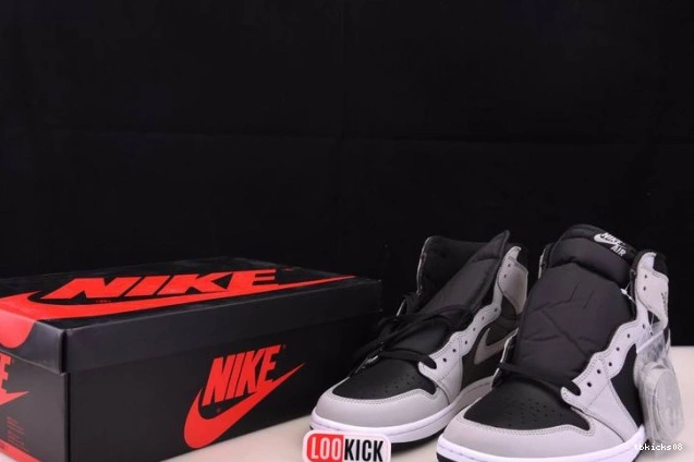 Cheap TBkick White Jordan Air Retro Smoke Black 555088-035 1 Light Grey High 0727